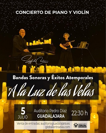 Concierto de piano y violín a la luz de las velas